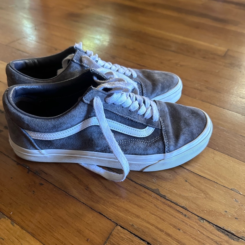 Vans Gray and White old skool sneakers
